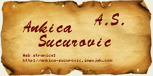 Ankica Šućurović vizit kartica